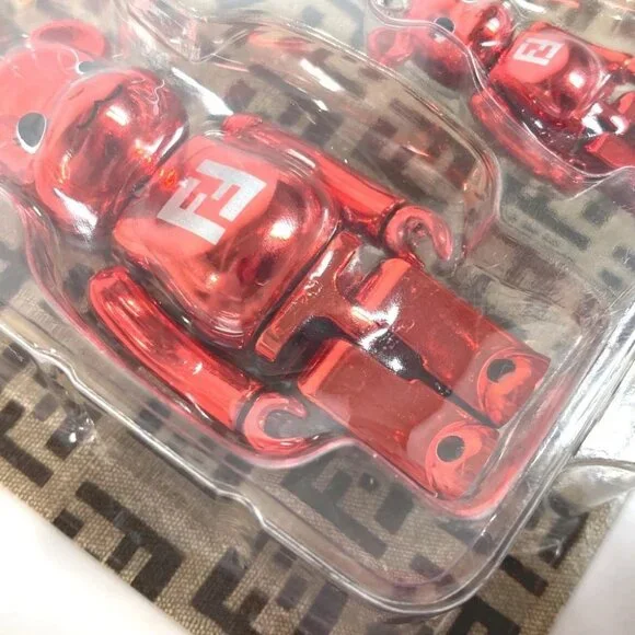FENDI Unopened Medicom Toy BE @ RBRICK FENDI FOREVER charm Plastic Red Unused - Picture 9 of 9